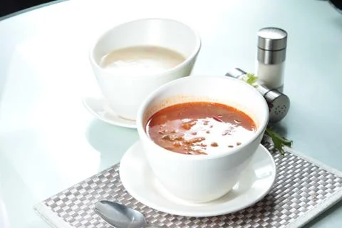 Tomato soup Stock Photos