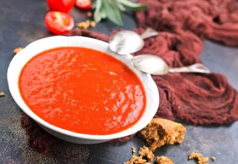 Tomato soup Stock Photos