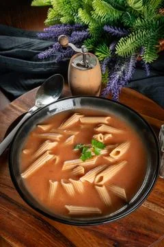 Tomato soup. Stock Photos