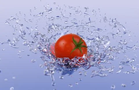 Tomato splash Foto stock