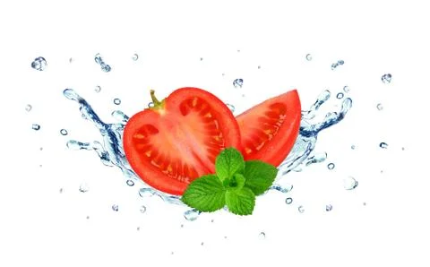Tomato splash Stock Photos