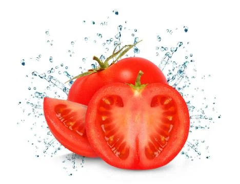 Tomato splash Stock Photos