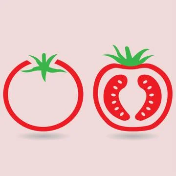 Tomato symbols Stock Illustration