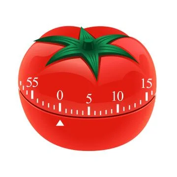 Tomato timer mockup, realistic style イラスト素材
