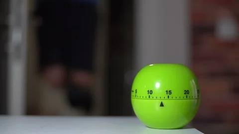 Tomato timer pomodoro Home workout pull up pullup Stock Footage 129425315