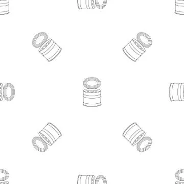 Tomato tin can pattern seamless vector 스톡 일러스트