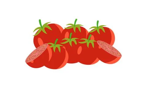 Tomato Vector Design And Illustration. Stock Illustration