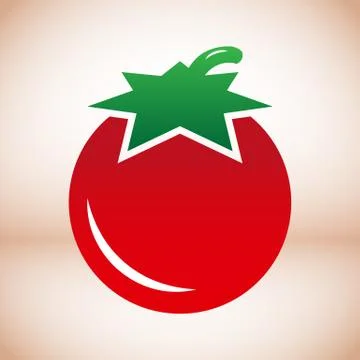 Tomato vector symbol Illustrazione stock