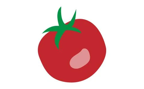 Tomato vegetable design isolated on white background EPS 10. Stock Illustration