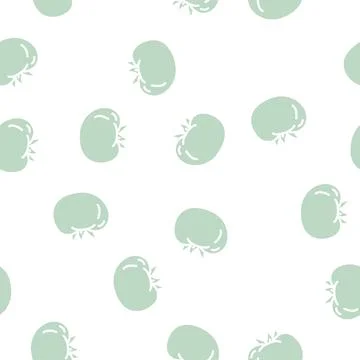 Tomato vegetable glyph vector seamless pattern Stock Illustration