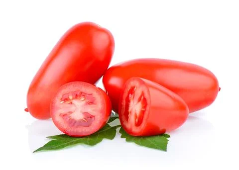 Tomato vegetable isolated on white background Stock Photos