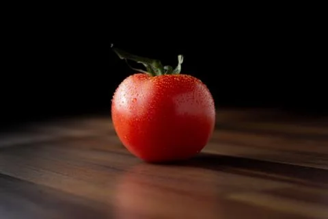 Tomato viewed from the side Stock Photos