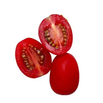 Tomato on white backgrond Stock Photos