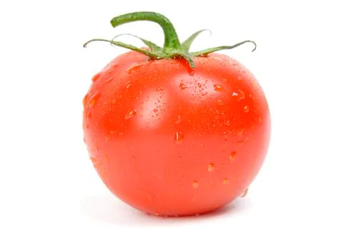 Tomato on a white background Stock Photos