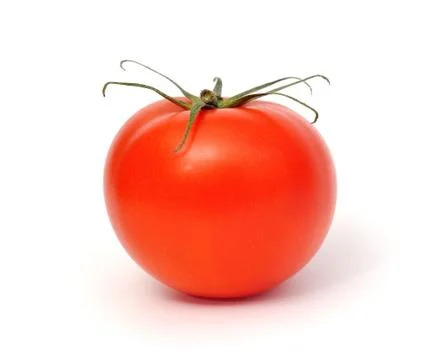 Tomato on white background. Stock Photos