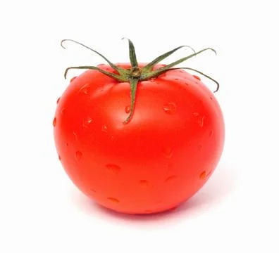 Tomato on white background. Foto stock