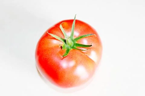 Tomato on a white background Stock Photos