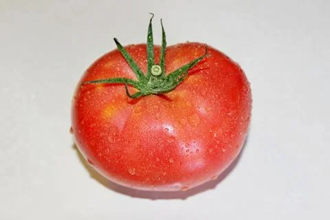 Tomato on a white background Foto stock