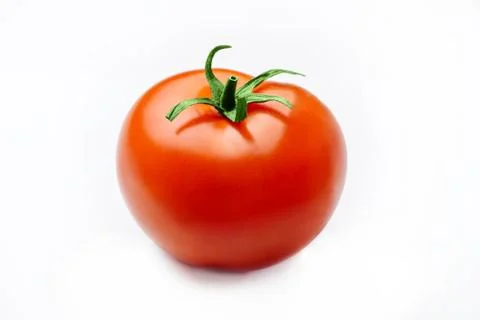 Tomato on a white background Stock Photos