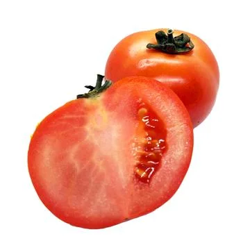 Tomato on white background Stock Photos
