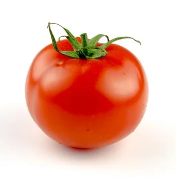 Tomato on white. with clipping path Stock Photos