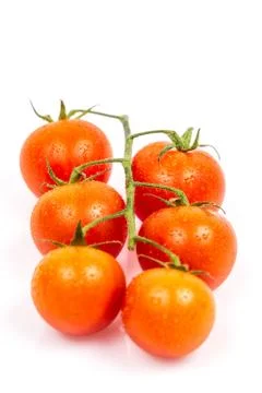 Tomato on white Stock Photos