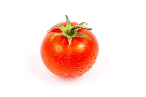 Tomato on white Stock Photos