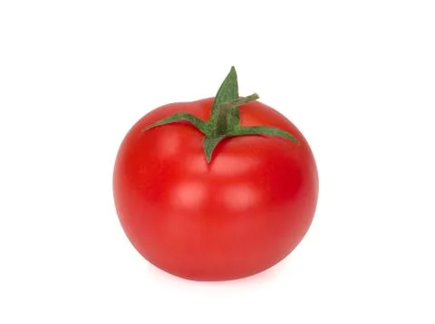 Tomato on white Stock Photos