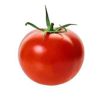 Tomatoe on a white isolated background Stock Photos