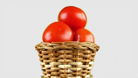 Tomatoes (alpha channel) Stock-Footage 235013408