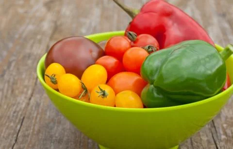 Tomatoes and pepper Foto stock