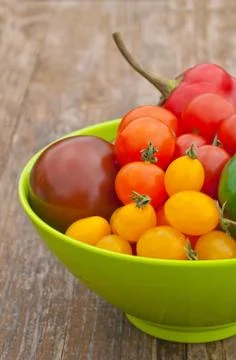 Tomatoes and pepper Foto stock