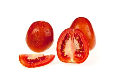 Tomatoes and slice Stock Photos