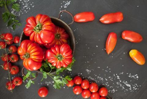 Tomatoes Background Stock Photos