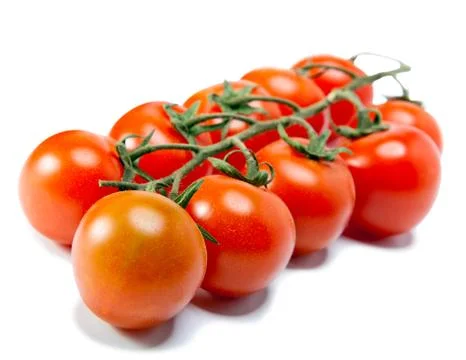 Tomatoes on a branch.. Foto stock