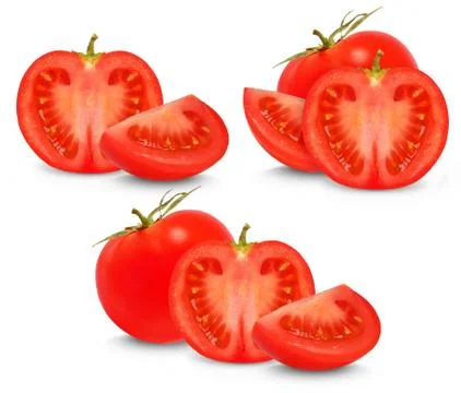 Tomatoes collage Stock Photos