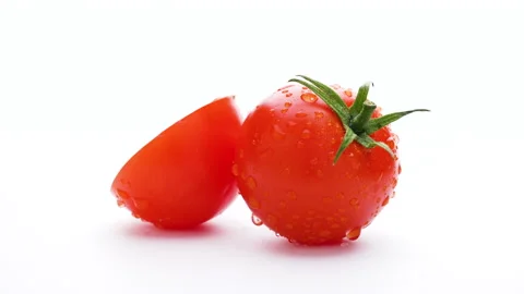 Tomatoes cut in half. Stock Footage 149177382