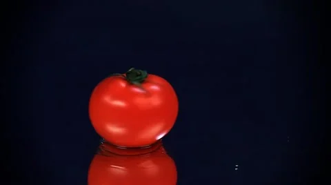 Tomatoes enters the frame. Stock Footage 45504200