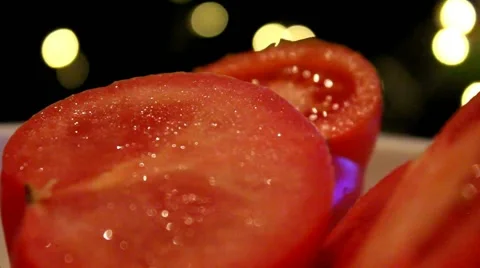 Tomatoes - extrem focus - 002 Stock Footage 61484586