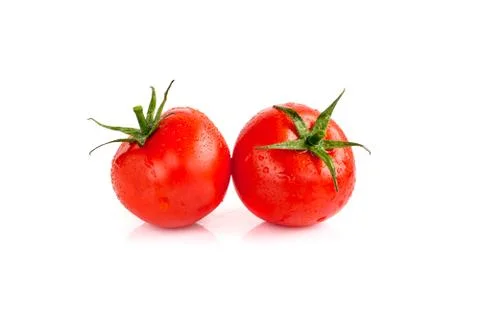 Tomatoes on isolated background Stock Photos