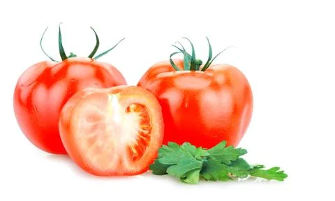 Tomatoes isolated Stock Photos
