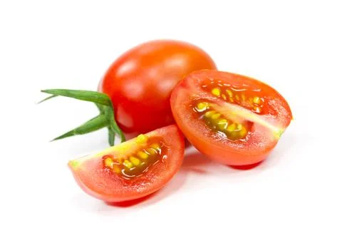 Tomatoes isolated Stock Photos