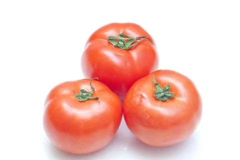 Tomatoes isolated on white background Stock Photos