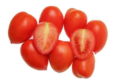 Tomatoes isolated on white background Stock Photos