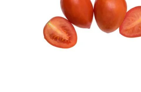 Tomatoes isolated on white background Stock Photos
