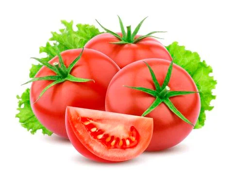 Tomatoes isolated on white background Foto stock