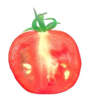 Tomatoes isolated on the white background Stock Photos