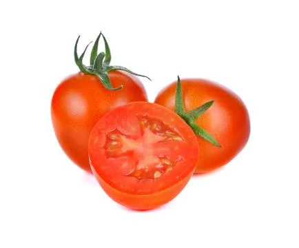 Tomatoes isolated on white background Stock Photos