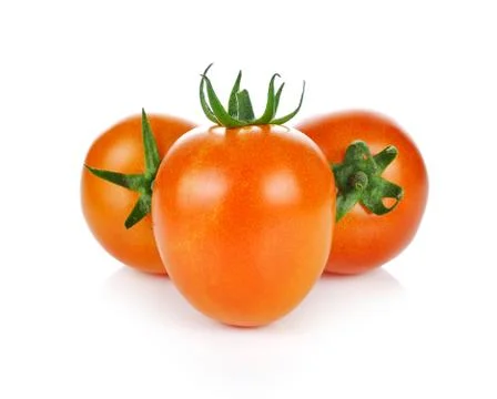 Tomatoes isolated on white background Stock Photos
