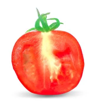 Tomatoes isolated on the white background Stock Photos